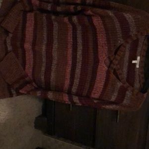 Fall colors stripped sweater